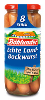 Böklunder Echte Land-Bockwurst 8 Stück 360 g Glas